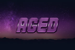 Aged - Text Style Effect PSD