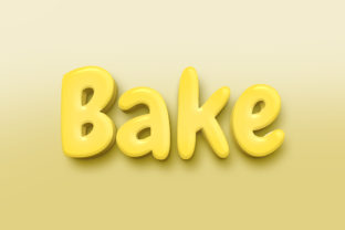Bake - 3D Text Style Effect