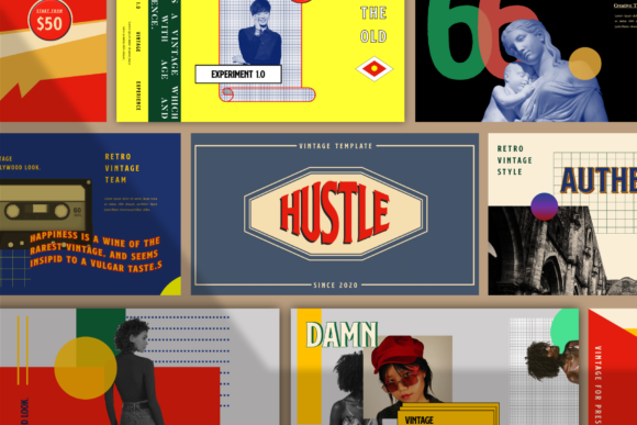 Hustle Powerpoint Template: Elevating Your Brand Presentation with Style and Simplicity