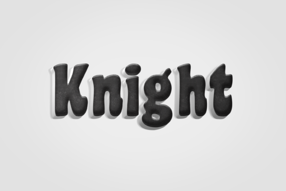 Knight - 3D Text Style Effect PSD: A Comprehensive Guide to Design Flexibility