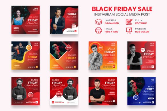 Maximize Your Black Friday Instagram Social Media Post with Professional Digital Marketing Covers