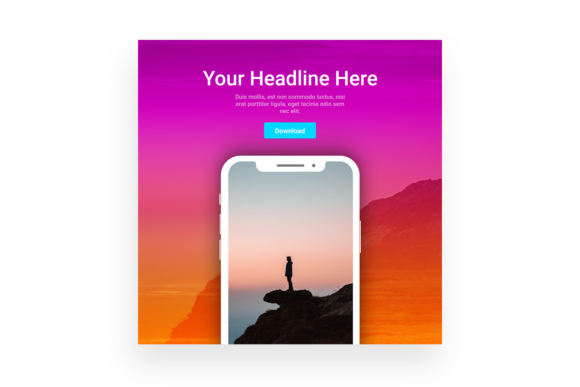 Mobile App Banner - Instagram Post: A Professional Tool for Effective Social Media Design