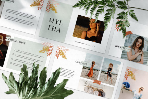 MYLTHA - Powerpoint Template: A Minimalist Approach to Modern Presentations